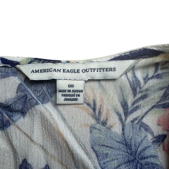 American Eagle Floral Romper Dress. Size 00 - Picture 7 of 8